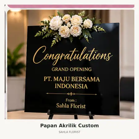 Papan Bunga Akrilik Medan Kota